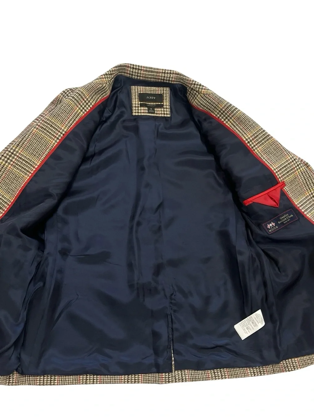 Jcrew J Crew Moon Sommerset Glen Plaid Wool Blazer Jacket Sz 6 Boyfriend Preppy